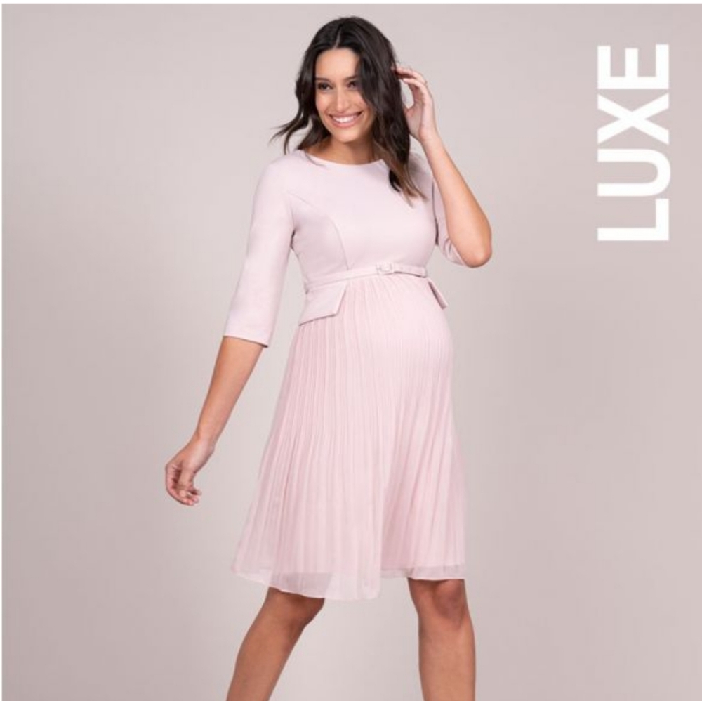 Seraphine Maternity Evening Dress/Baby Shower Dress Size US 4 - UK8 Pale Pink